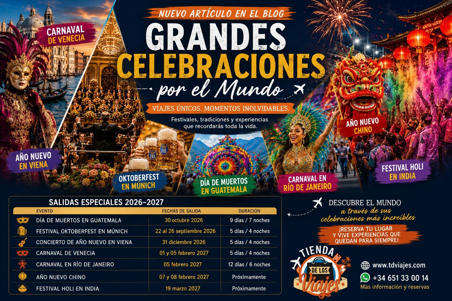 Grandes Celebraciones por el Mundo 2026–2027
