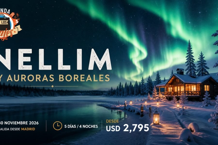 Laponia Ártica en Nellim y Auroras Boreales
