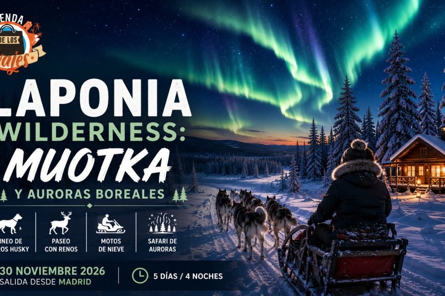 Laponia Wilderness: Muotka y Auroras Boreales