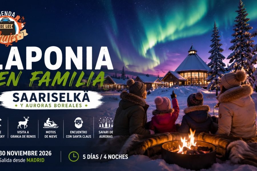 Laponia en Familia: Saariselkä y Auroras Boreales